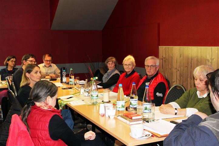 Arbeitsatmosphäre in der Prosagruppe