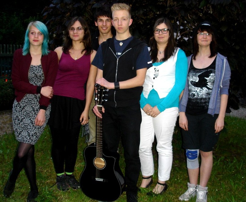 Jugendgruppe nach der Lesung